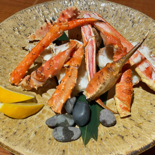 蟹風船　焼き蟹盛り合わせ